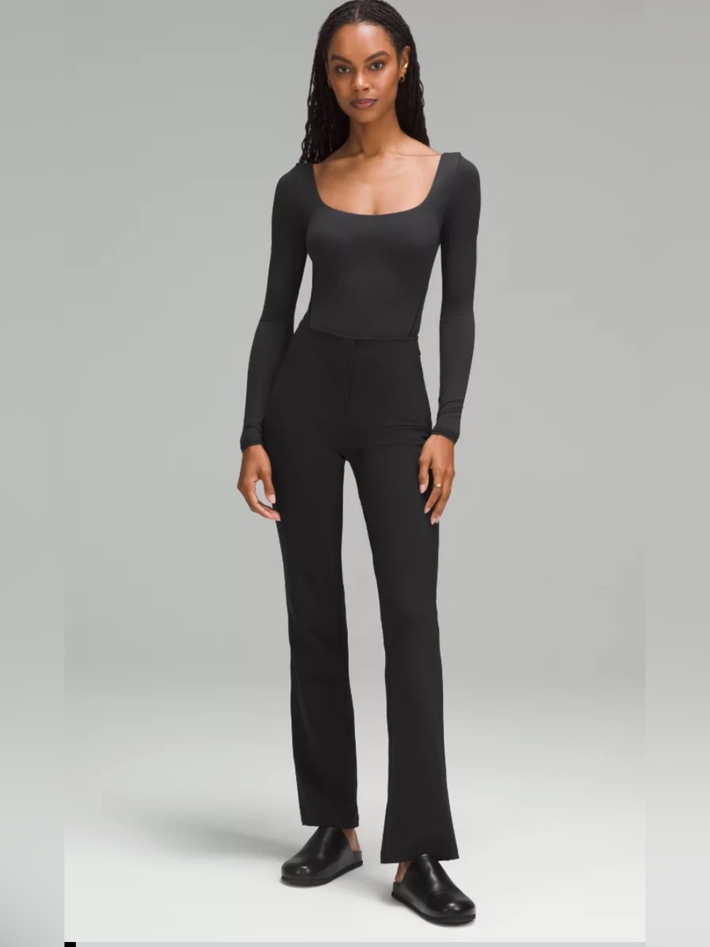 Lululemon Wundermost Ultra-Soft Nulu Square-Neck Long-Sleeve Thong Bodysuit - Picture 7 of 14